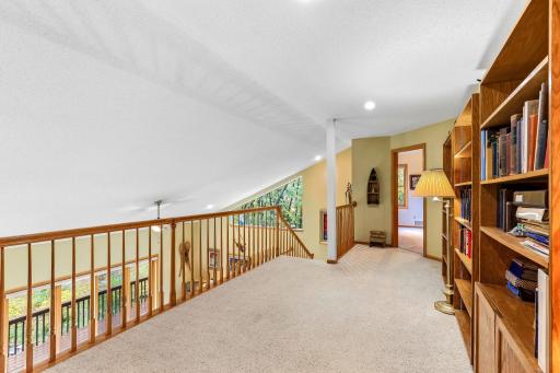 Loft Between Bedrooms for Library, Study, or Recreation!