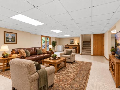 Virtually Staged - Wide Open Lower Level