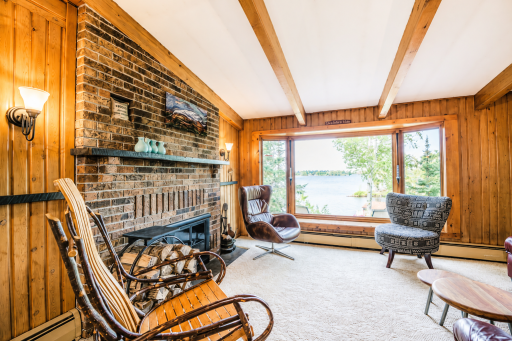 Cozy up to your wood burning fireplace