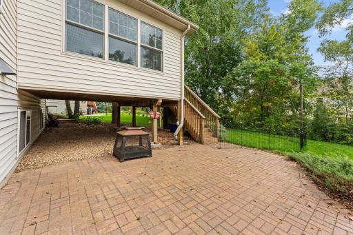 Generous patio perfect for entertaining.