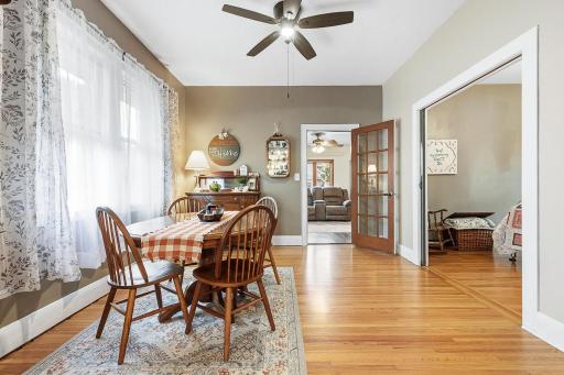 Formal dining room in the heart of the home