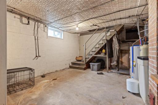 Basement is unfinished but offers a lot of potential