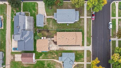 View from above - backyard features a fully fenced in area