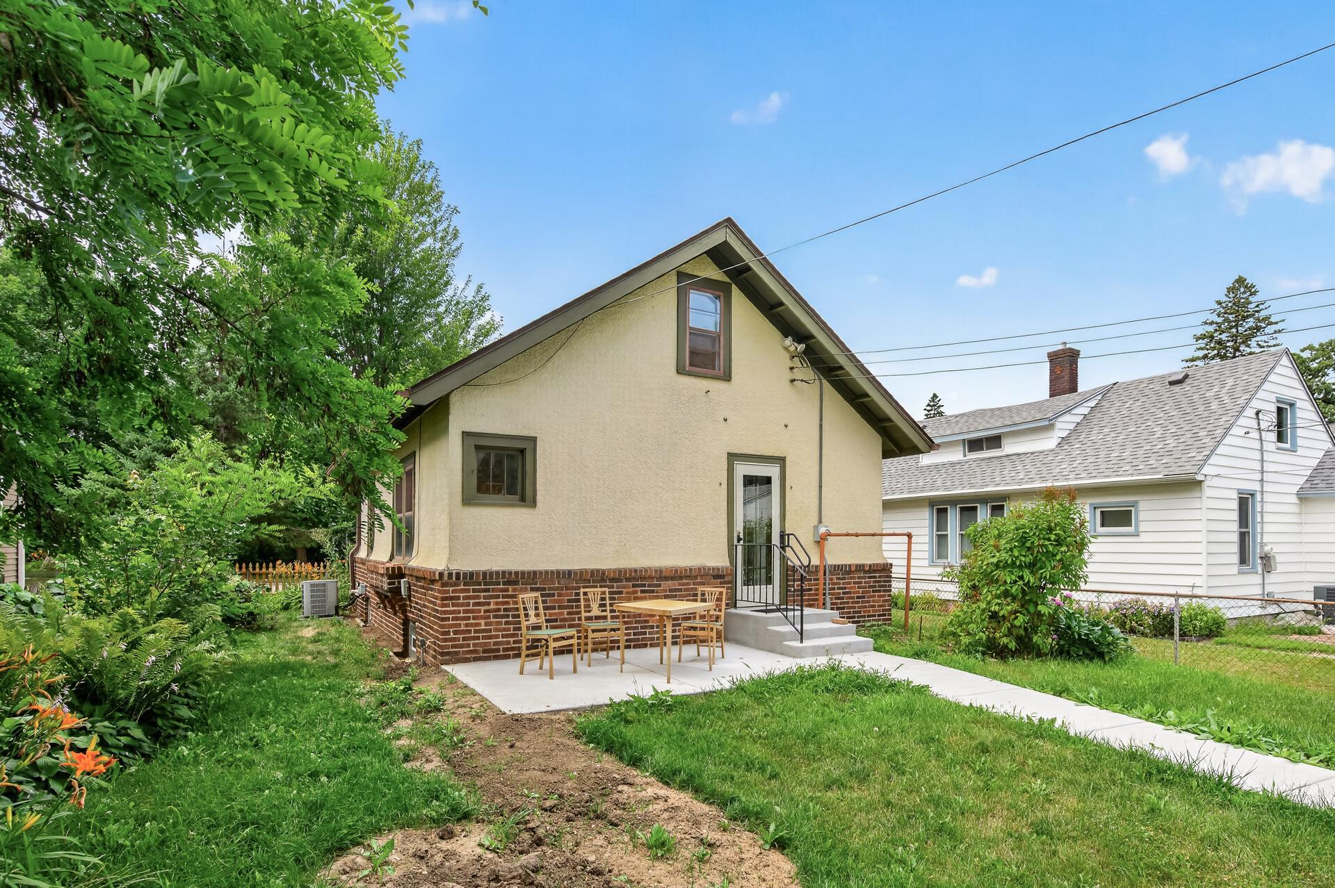 Rear exterior and backyard view