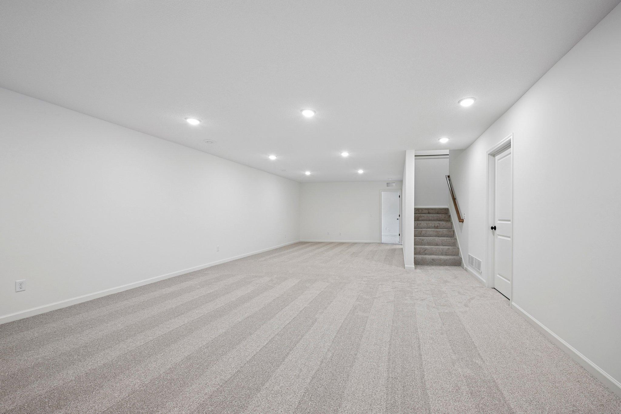 Finished Full Basement Game Room