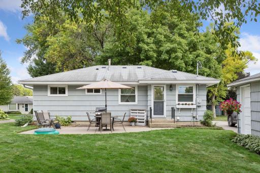 Cement patio and flat yard!