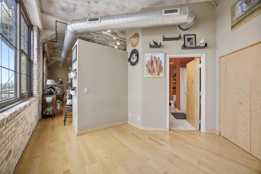 Bedroom area and access to the bath/laundry