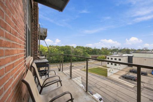 The Balcony has a hard piped gas line for a BBQ Grill