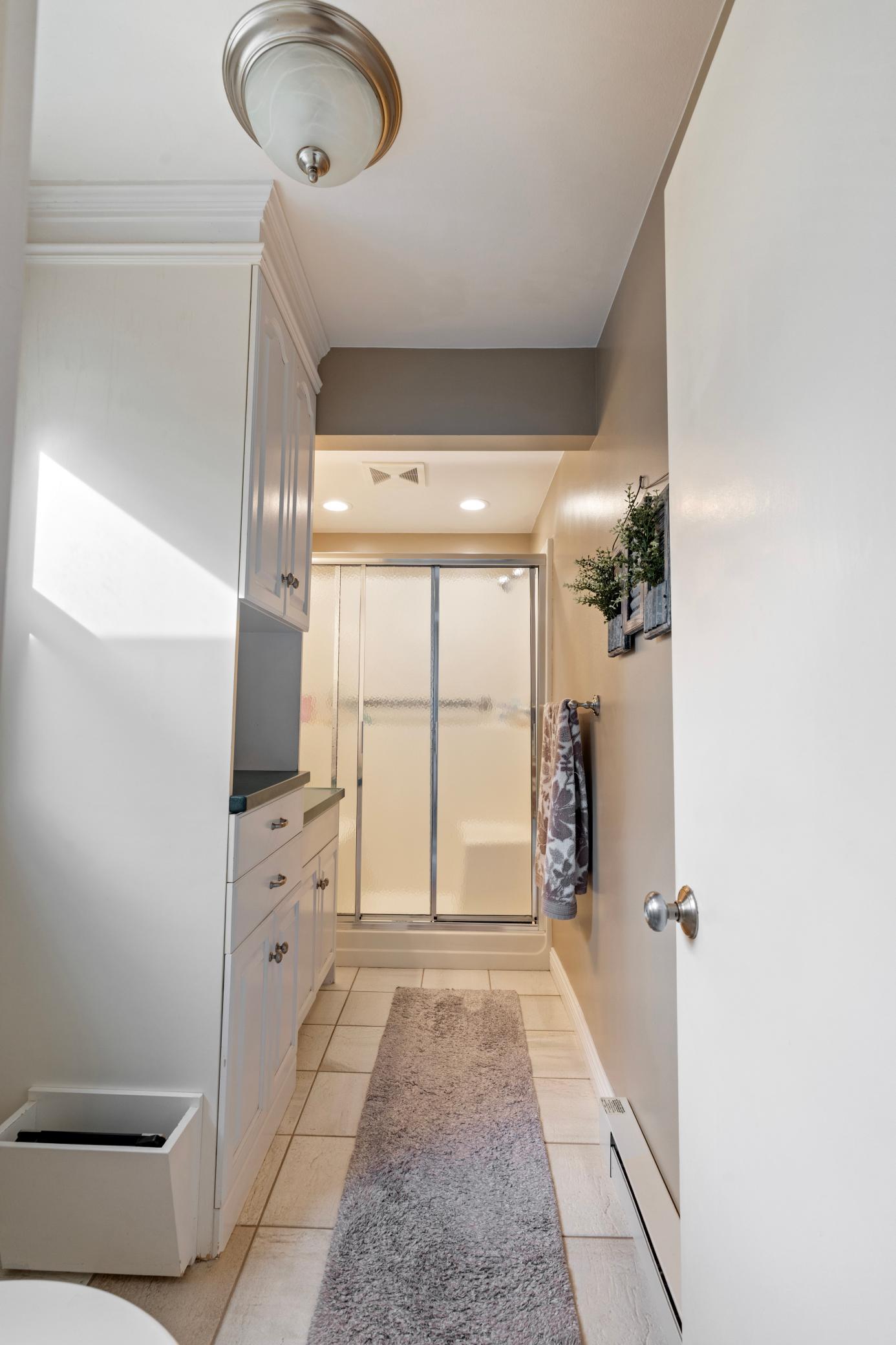 Bathroom near entry way on main floor