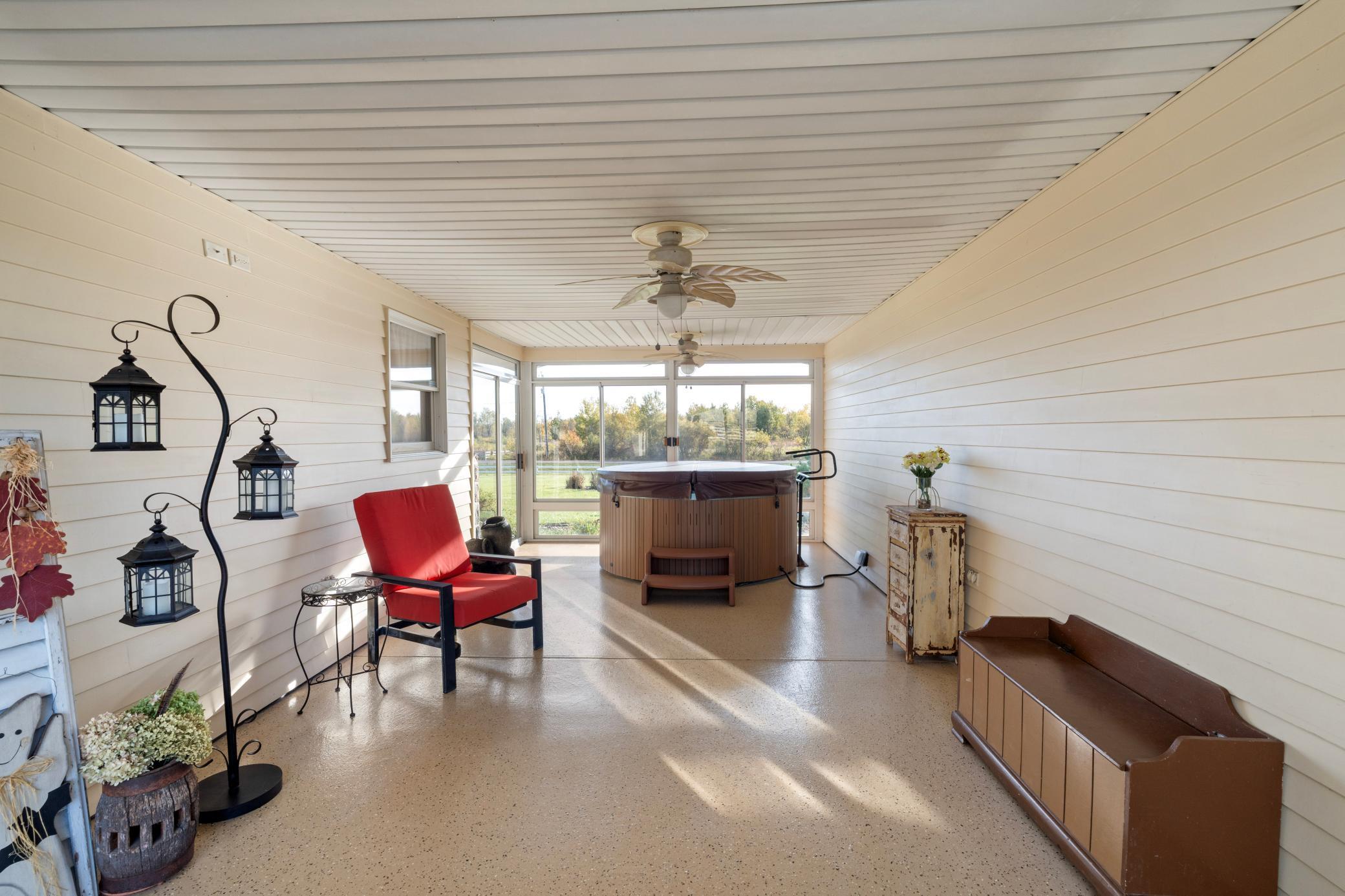 Breezeway between house and garage!