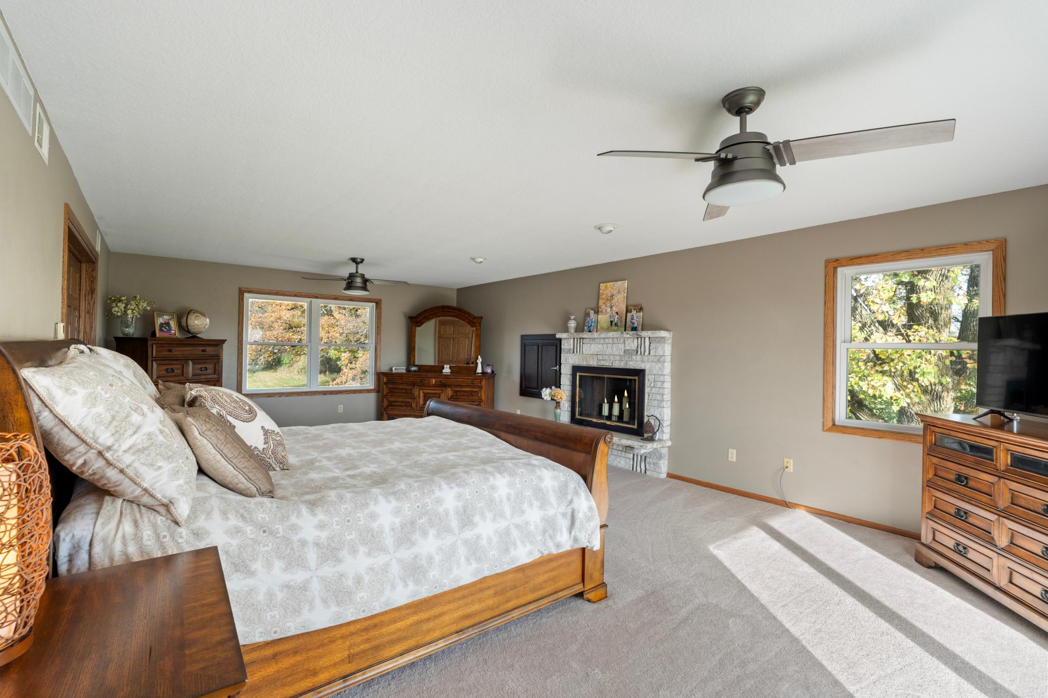 Primary bedroom suite upstairs