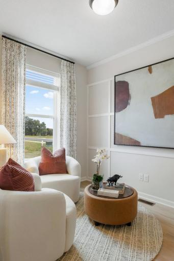 Flex room is perfect for home office or cozy reading space!