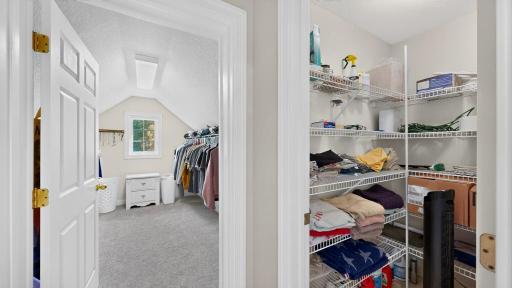 Primary Walk-In Closet + Large Linen Closet