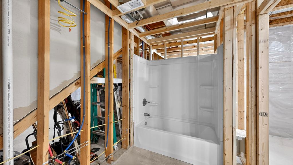 Basement Framed Bathroom