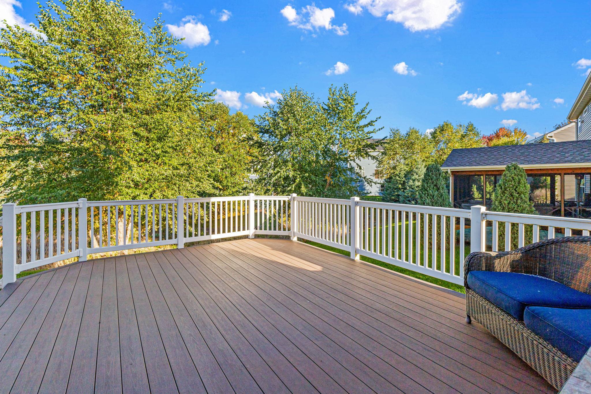 Back Deck is the Best Place to Enjoy a Meal!