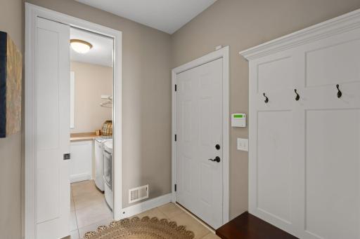 Main level laundry makes one-level living so simple.