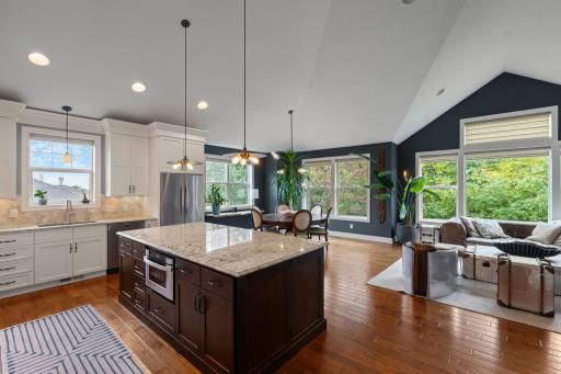 This open floor plan, and the size of these spaces, are exactly what folks are looking for to host and make lasting memories with friends and family.