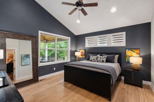 Bring your king size bed for this primary suite.