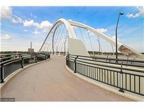 Right across street from Lowry Avenue bridge