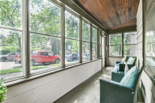 Another view of Porch - great area to sit outside and view the street
