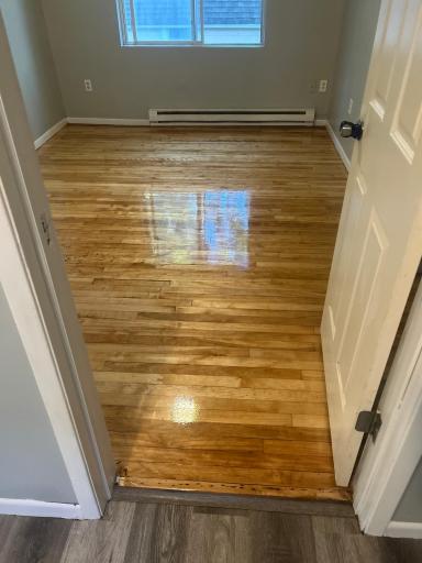 Bedroom #2 with newly sanded and polished floors