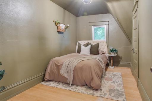 3rd bedroom color drenched in the most beautiful color!
