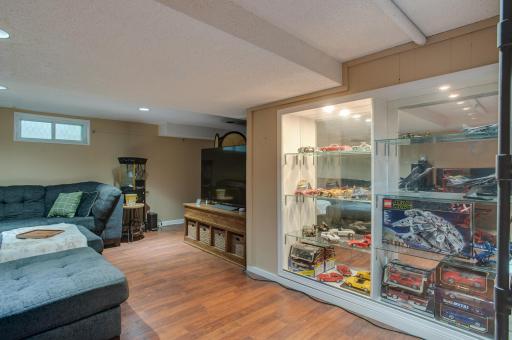 Unique display built in for your treasures