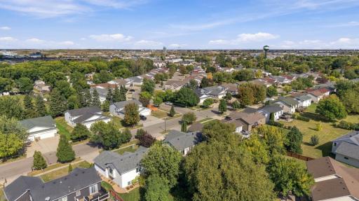 Aerial View of neighborhood looking North East