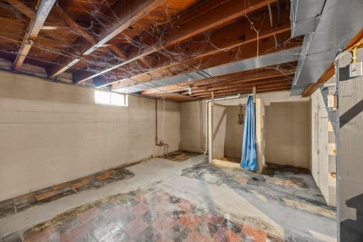 Unused basement shower, ready for an upgrade!