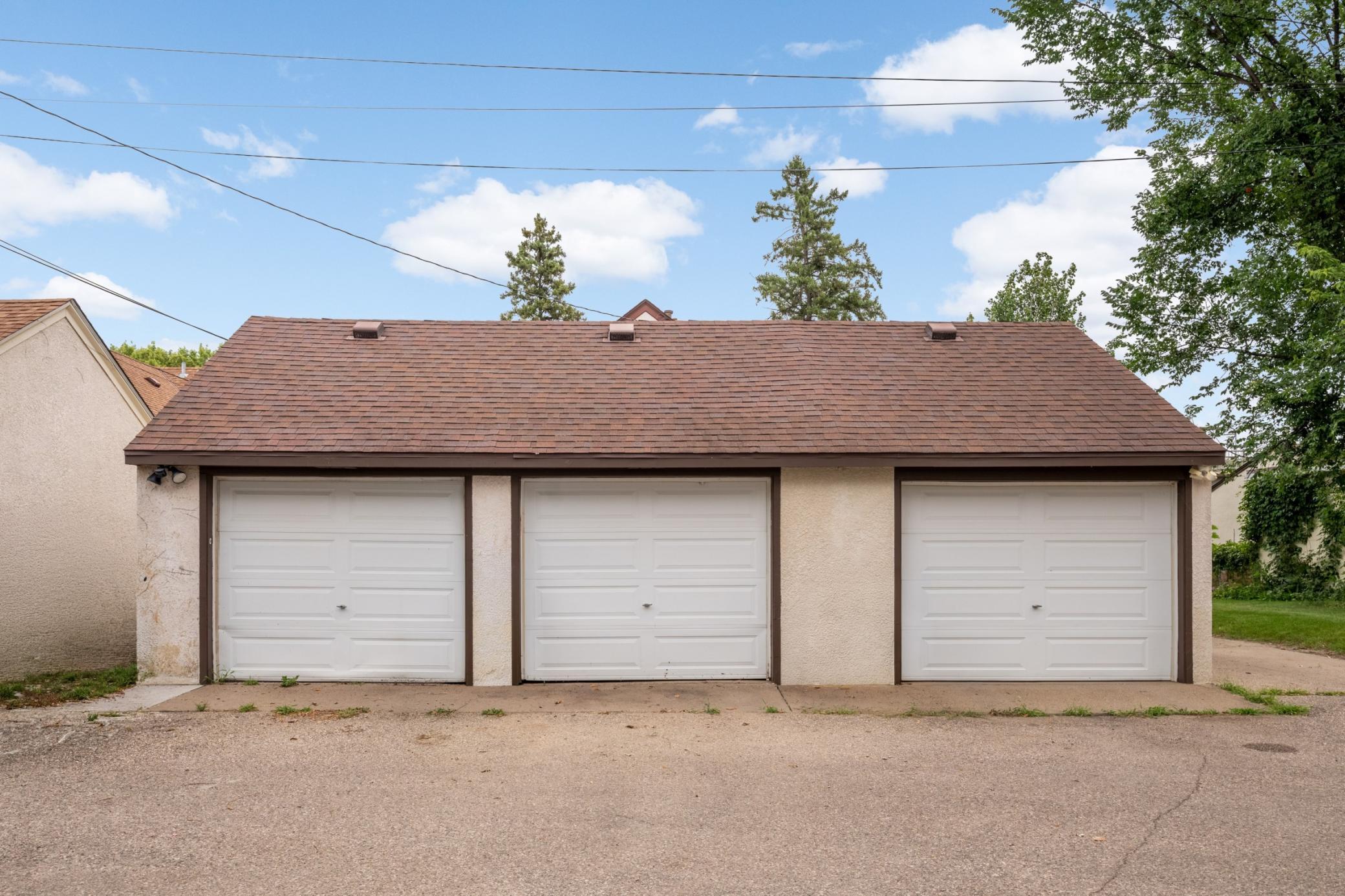 Three car garages
