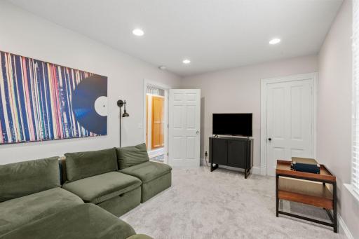 Main level bedroom (shown as family room)
