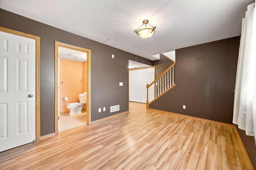 Convenient 3/4 bath on lower level.