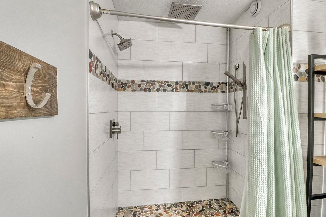 Basement Bathroom- tile shower