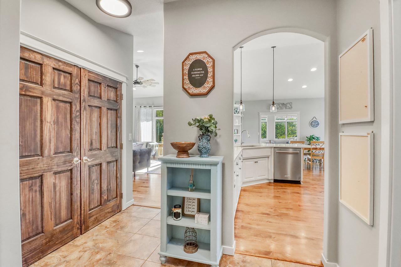 Mudroom to kitchen