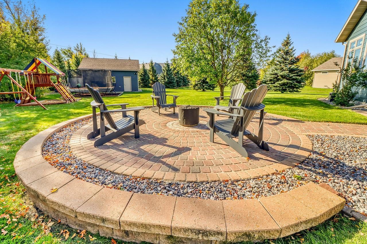 Backyard Patio - great for a firepit!
