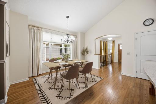 Virtually Staged - Bright, welcoming dining space