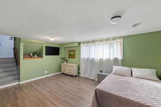 Lowest Level flex room as an additional family room or 4th bedroom
