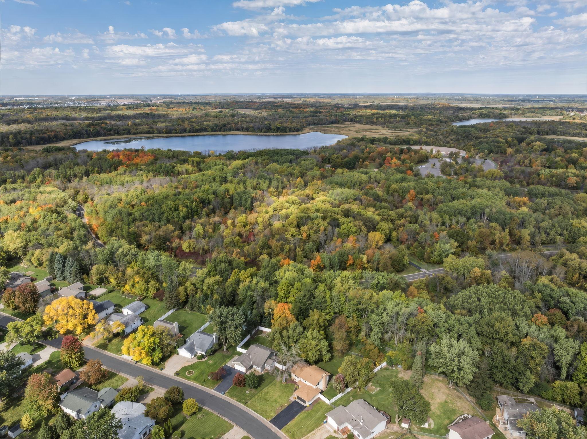 Home backs to Elm Creek Park and Trails