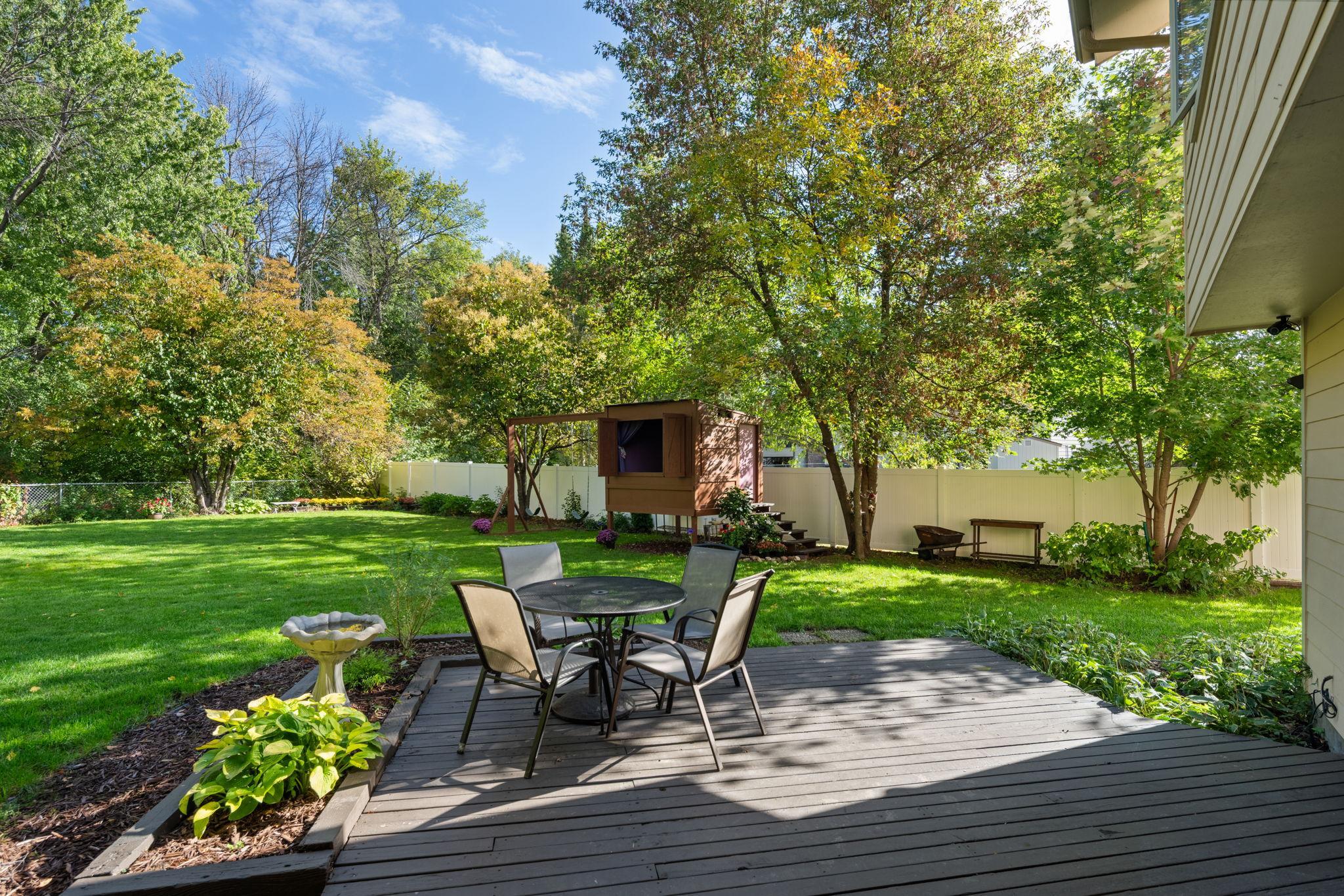 Spacious Backyard with Patio