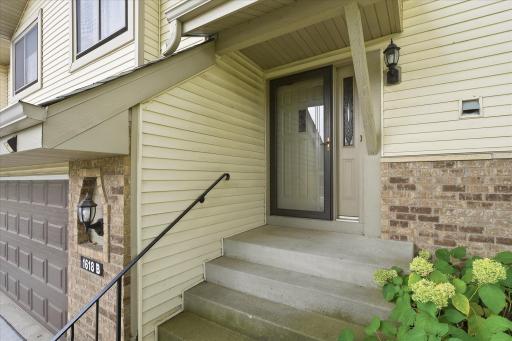 Nice entry area and brick accent on the front