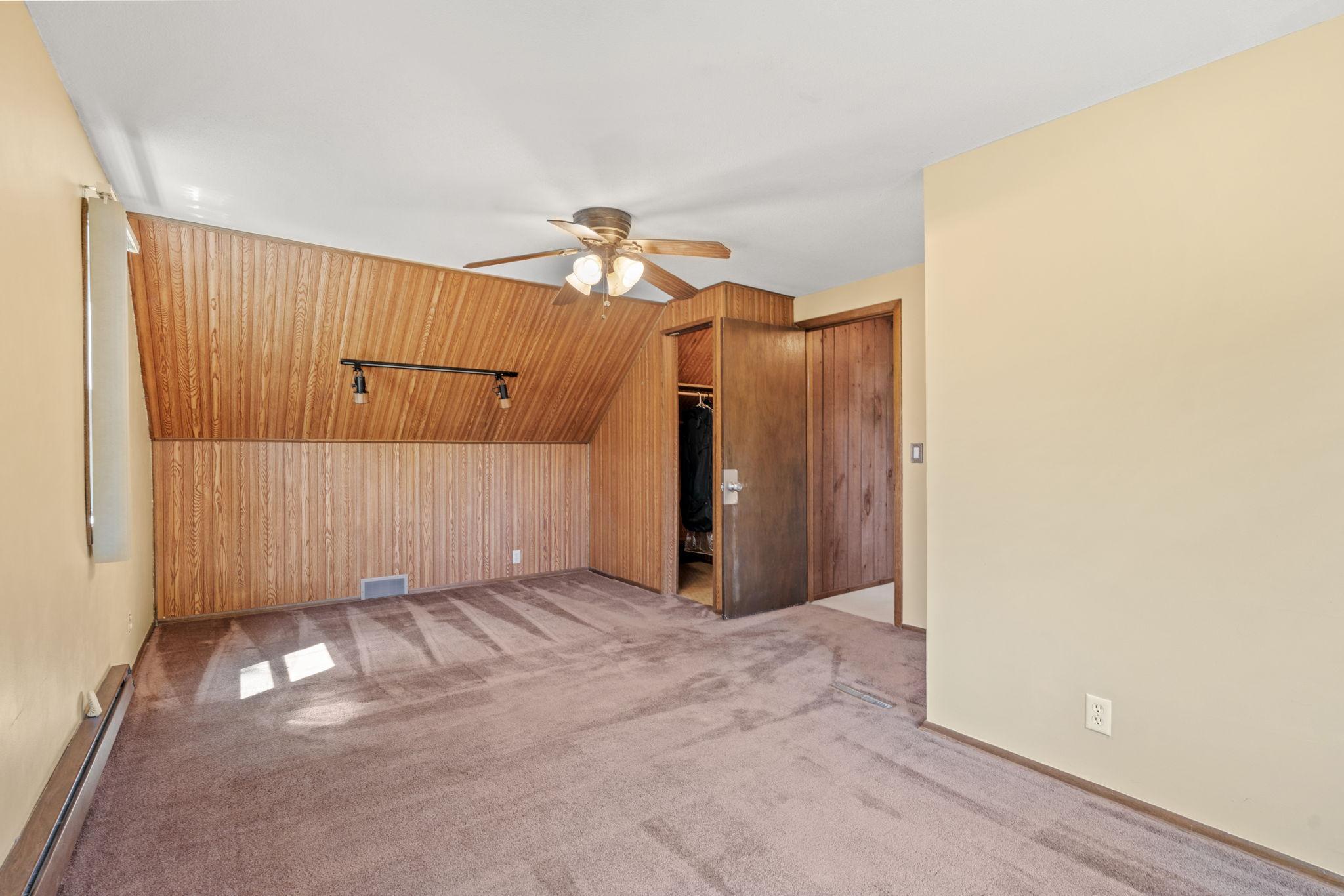 Bedroom #4 with large walk in closet