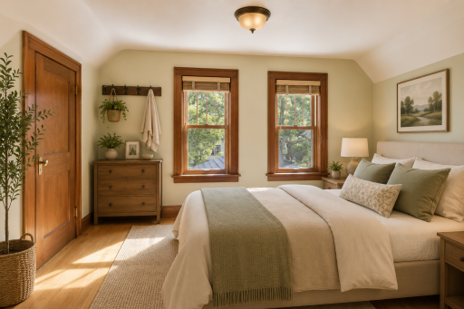 Three bedroom on the upper level. Virtually Staged.
