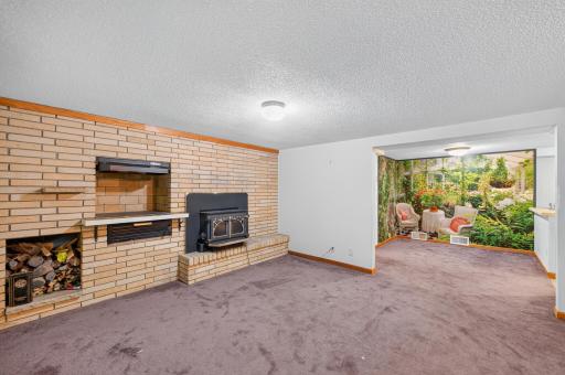 Lower level family room for those cozy winter nights