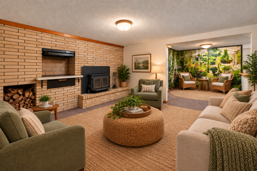 Photo has been virtually staged to illustrate the roomâs potential.