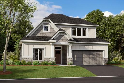 The Aspen a beautiful home that you could build in the Holbrook neighborhood.