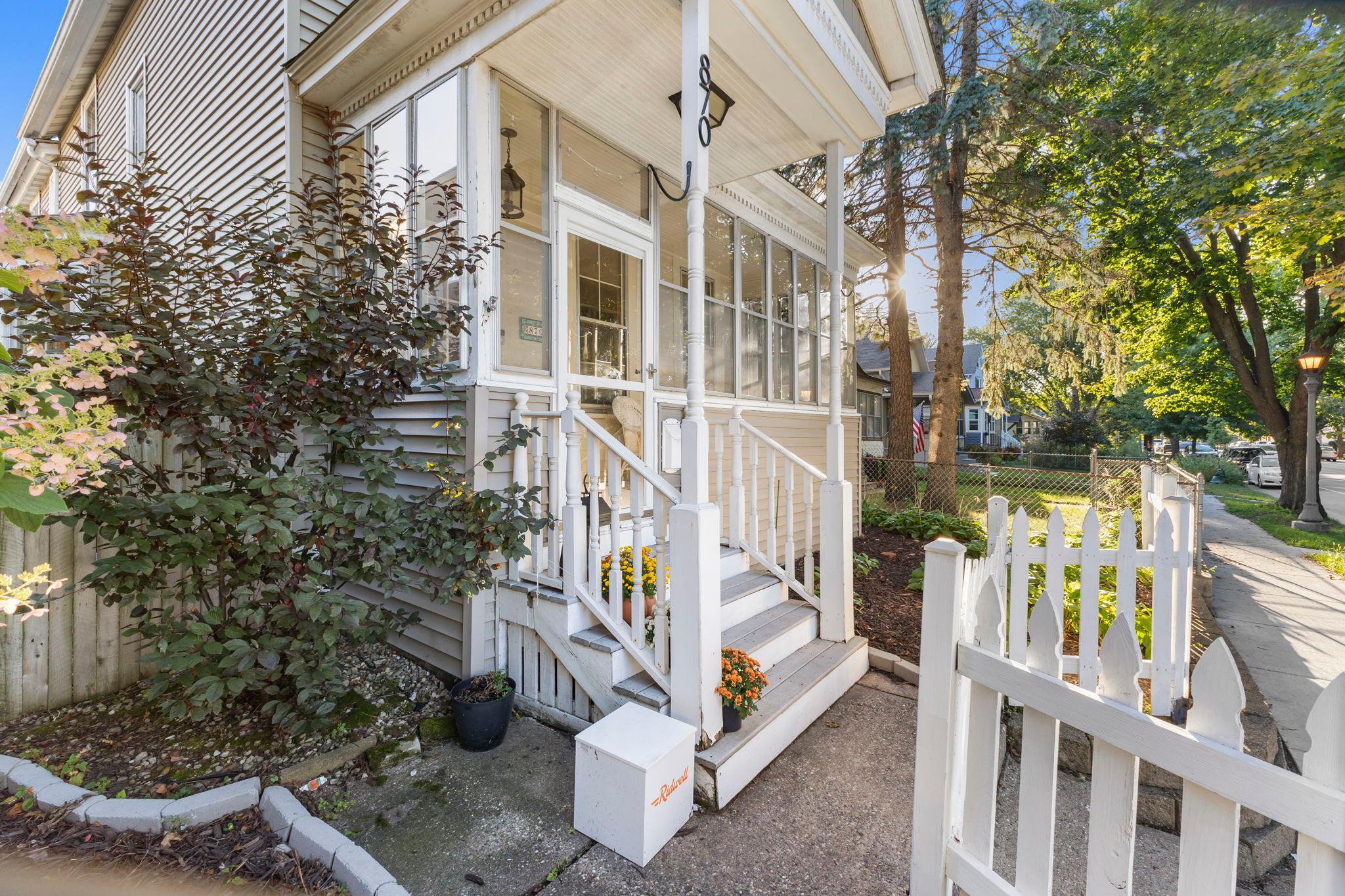 Front entrance to the home