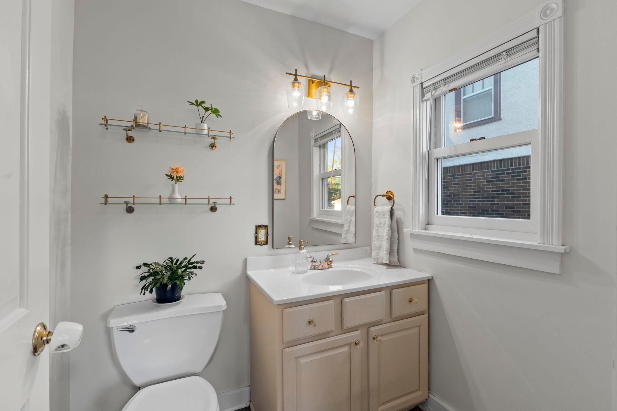 Main floor half bath