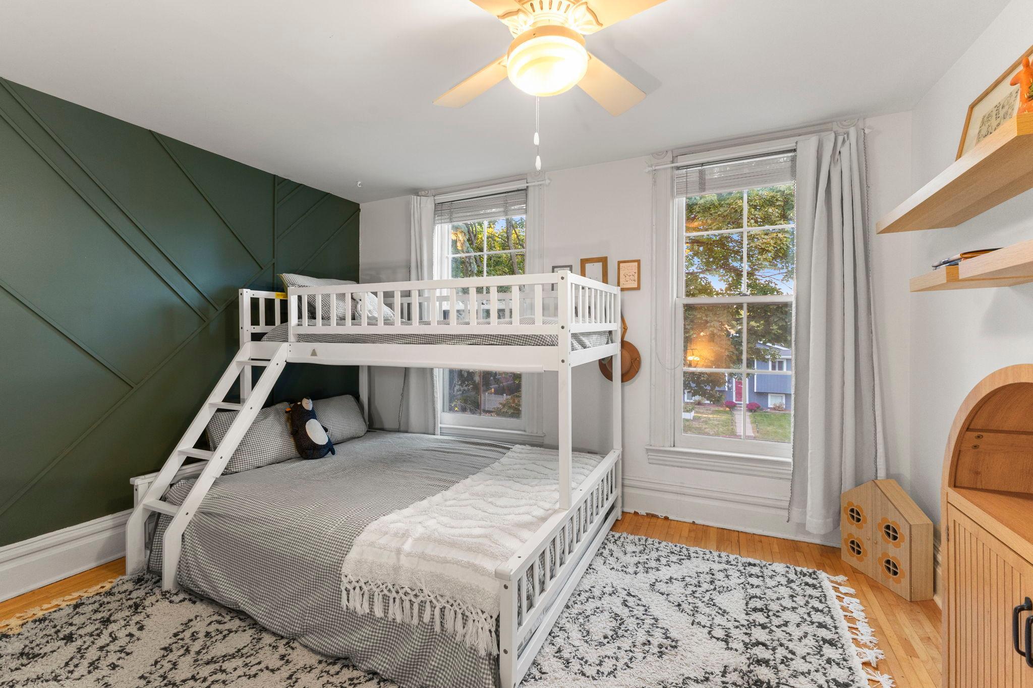 One of three second level bedrooms