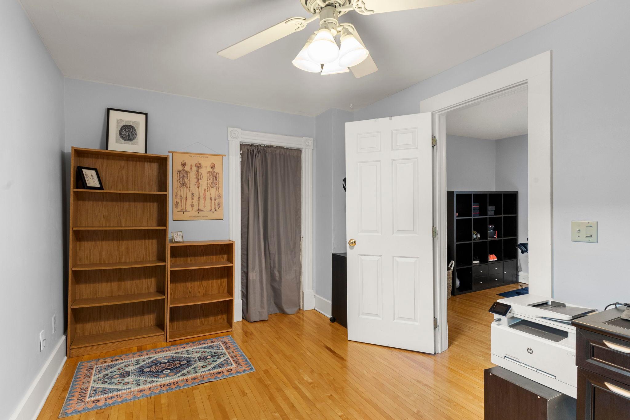 Secondary bedroom being used as office
