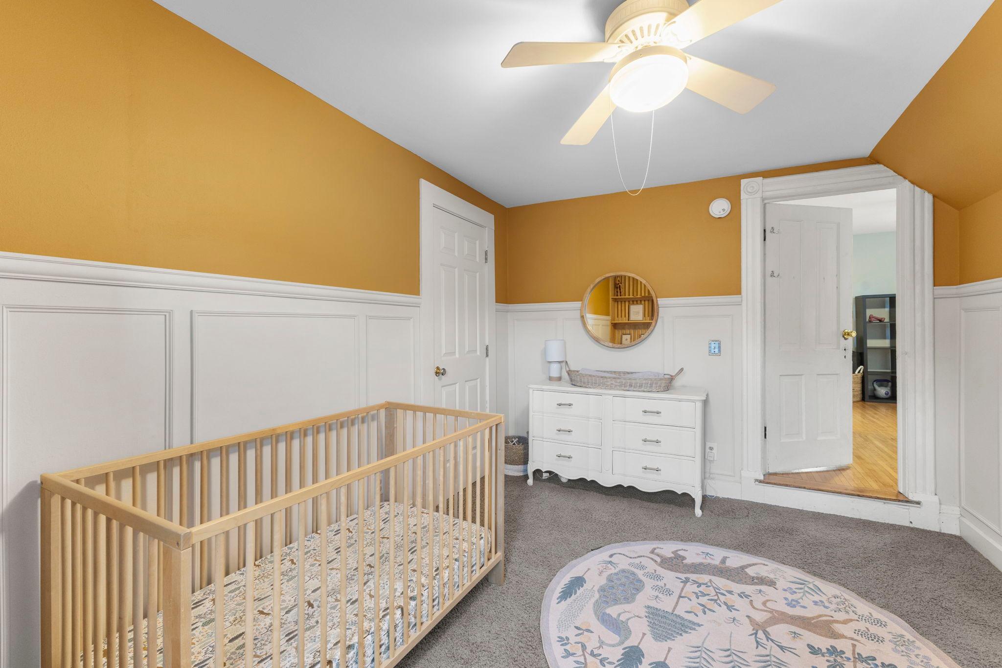 Secondary bedroom used as nursery